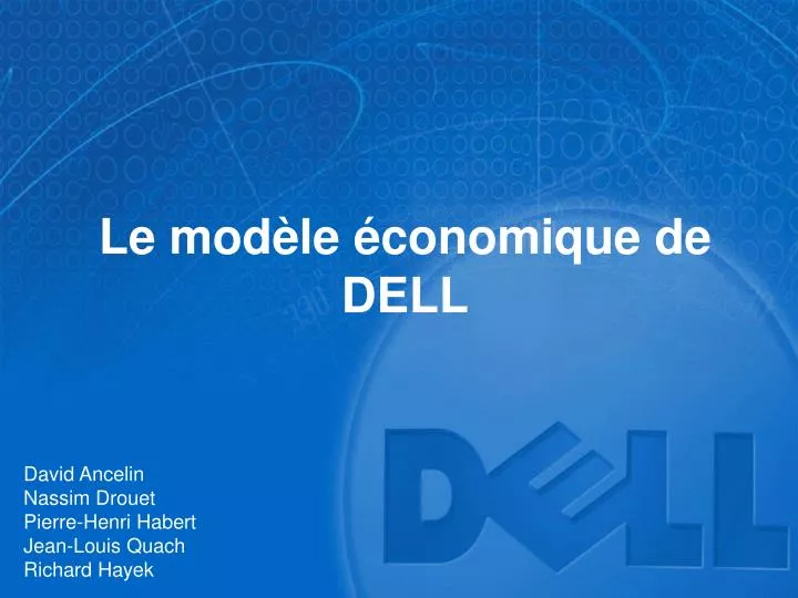 le mod le conomique de dell