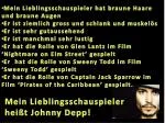 Mein Lieblingsschauspieler heißt Johnny Depp ! - slide 1