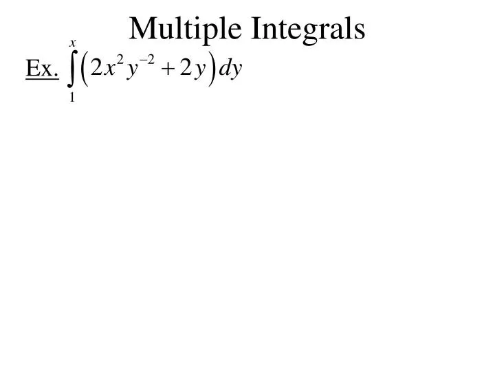 multiple integrals