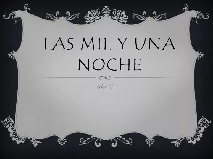 las mil y una noche