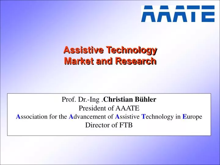 assistive technology market and research