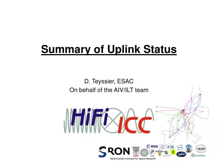 summary of uplink status