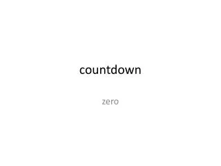 countdown