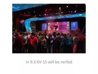 in 9 3 kv 1s will be nerfed