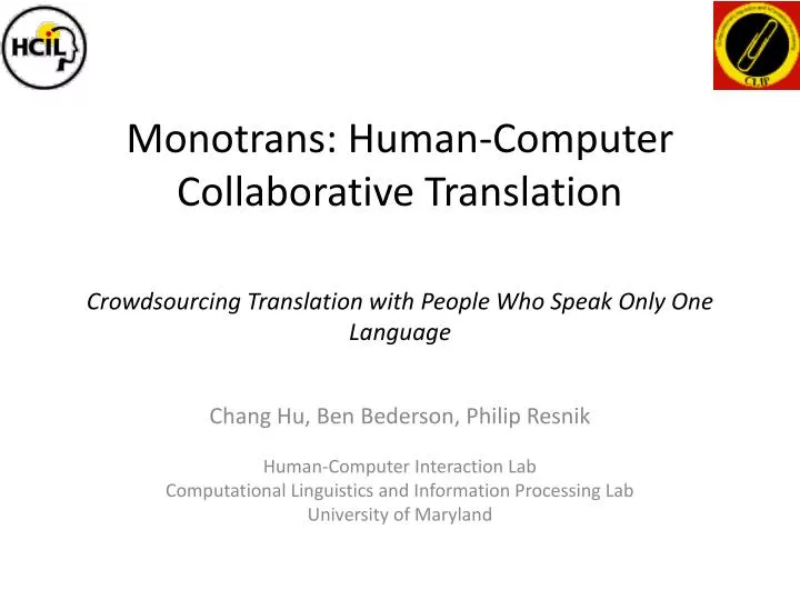 monotrans human computer collaborative translation