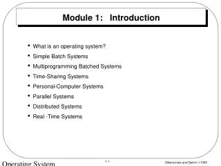 Module 1: Introduction