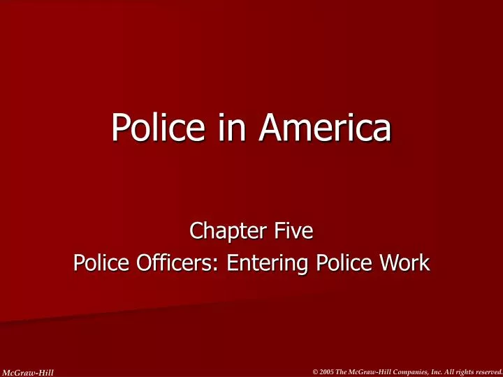 police in america