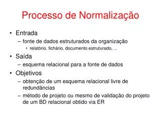 processo de normaliza o