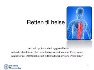 retten til helse