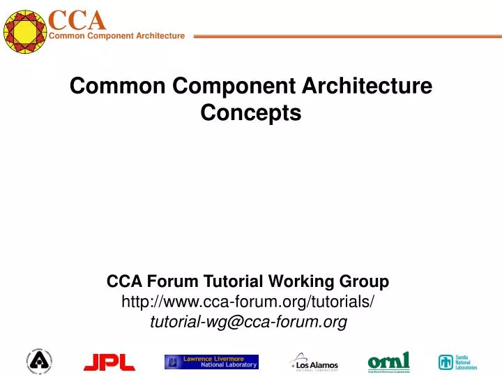 common component architecture concepts