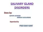 SALIVARY GLAND DISORDERS