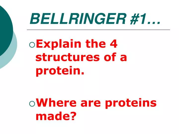 bellringer 1