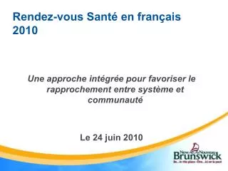 rendez vous sant en fran ais 2010