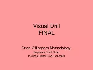 Visual Drill FINAL