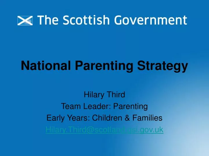 national parenting strategy
