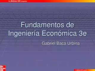 fundamentos de ingenier a econ mica 3e
