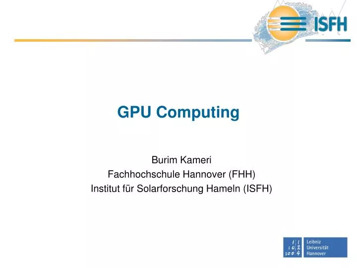 gpu computing