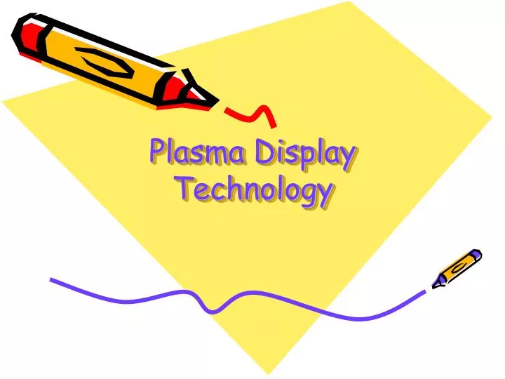 plasma display technology