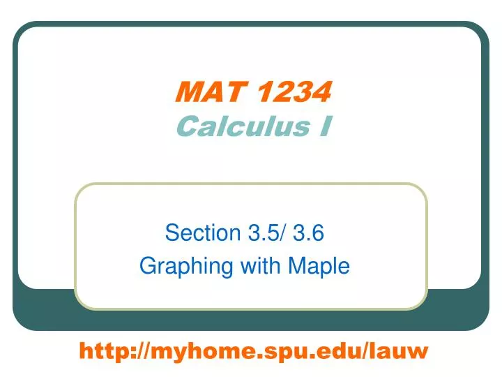 mat 1234 calculus i