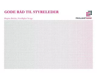 gode r d til styreleder