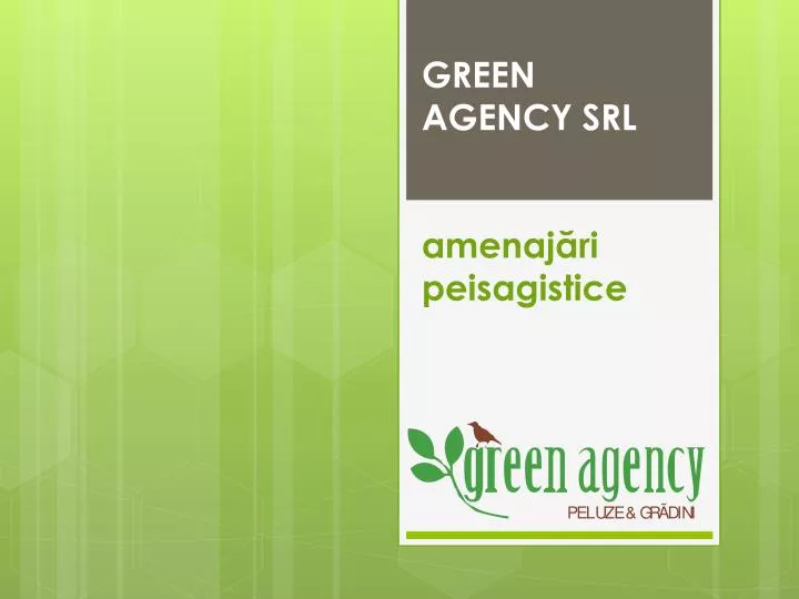 green agency srl amenaj ri peisagistice