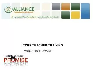 TCRP Teacher Training