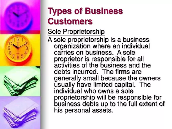 types of business customers