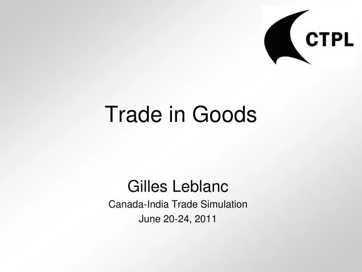 trade in goods