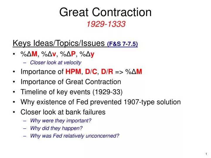 great contraction 1929 1333