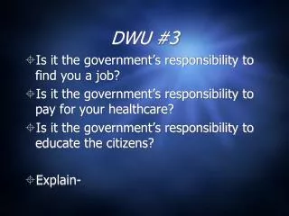 DWU #3