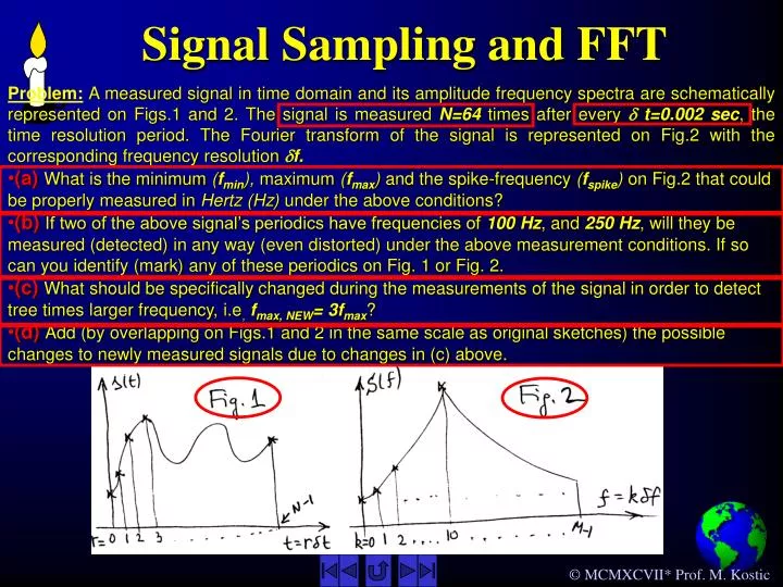 signal sampling and fft