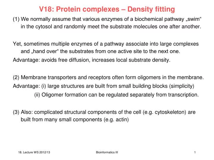 v18 protein complexes density fitting