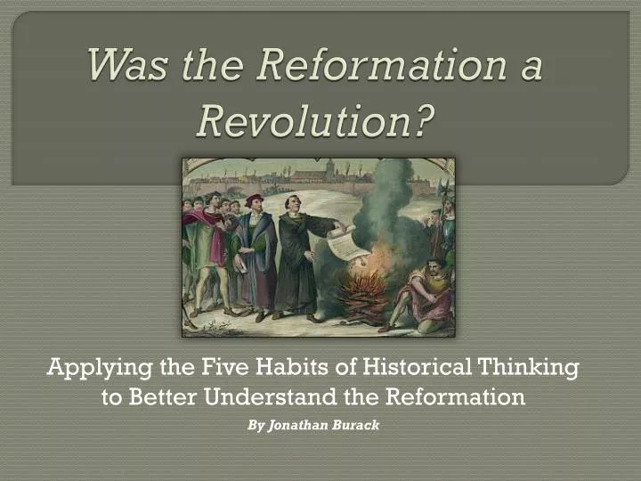 was the reformation a revolution
