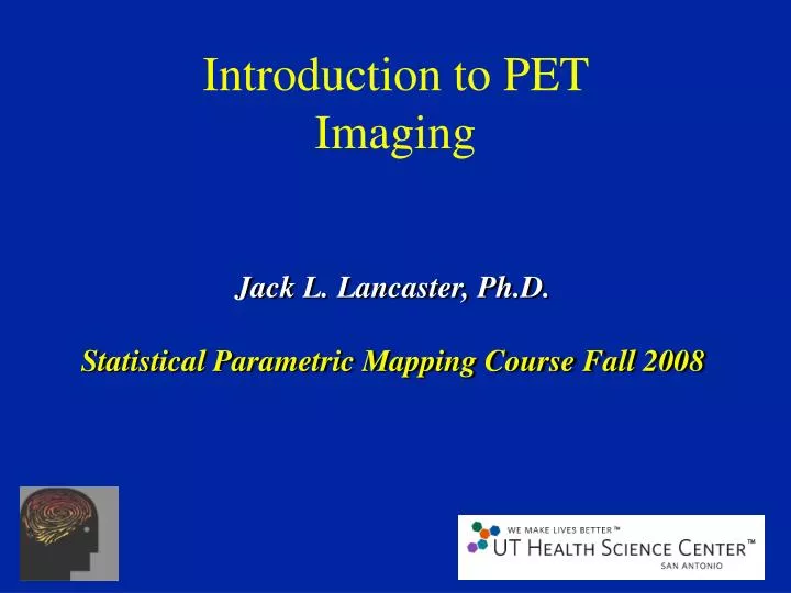 introduction to pet imaging