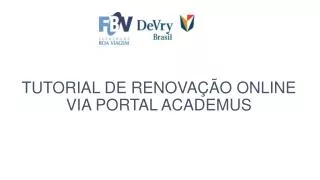 tutorial de renova o online via portal academus