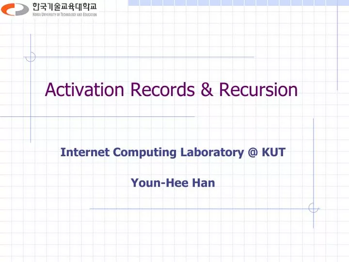 activation records recursion