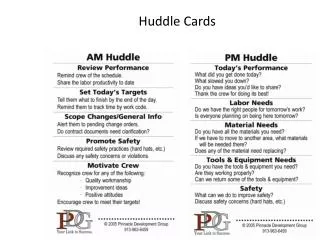 Huddle Cards