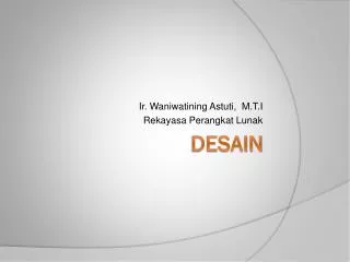 ir waniwatining a stuti m t i rekayasa perangkat lunak