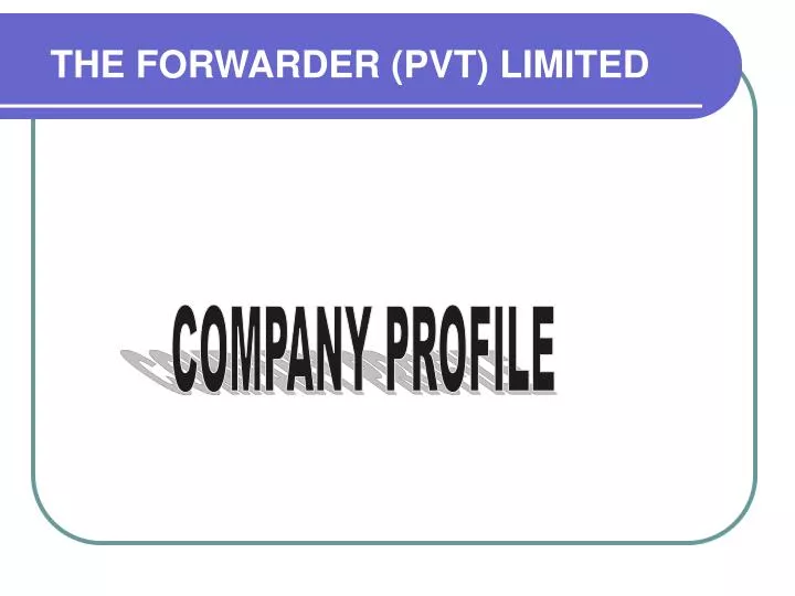 the forwarder pvt limited