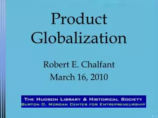 Product Globalization