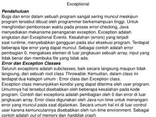exceptional