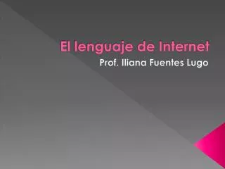 el lenguaje de internet