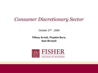 Consumer Discretionary Sector