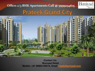 Luxury Flats in Prateek Grand City Ghaziabad