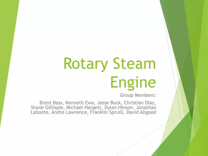 rotary steam engine