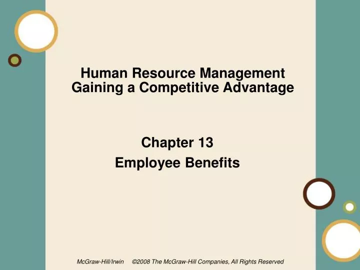 human resource management gaining a competitive advantage