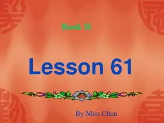 Lesson 61