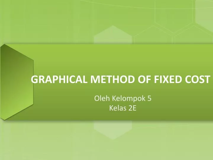 graphical method of fixed cost