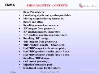 EMMA MAGNETS - CONTENTS