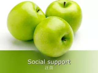 Social support